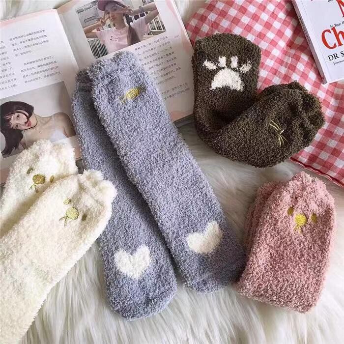 Children's middle tube socks keep warm and thick