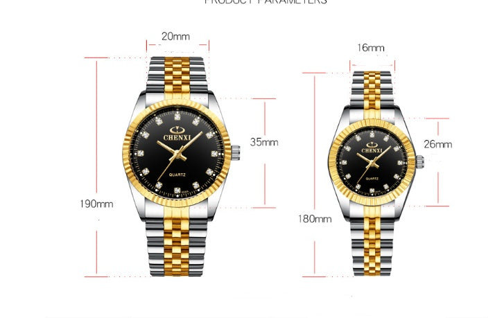 Quartz watch couple table