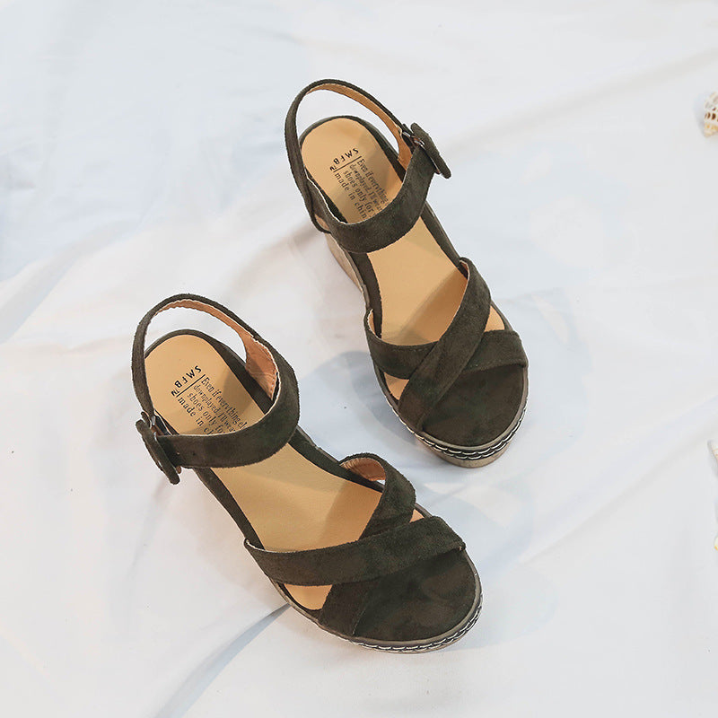 Wild Comfortable Sponge Platform Sandals