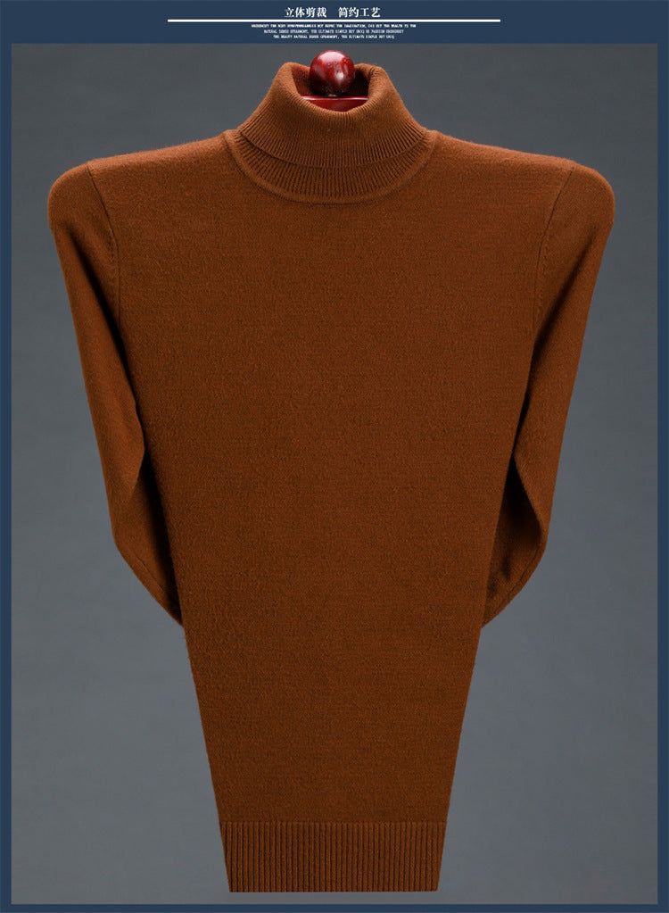 Cashmere Sweater High Neck Thickened Young And Middle-aged Men