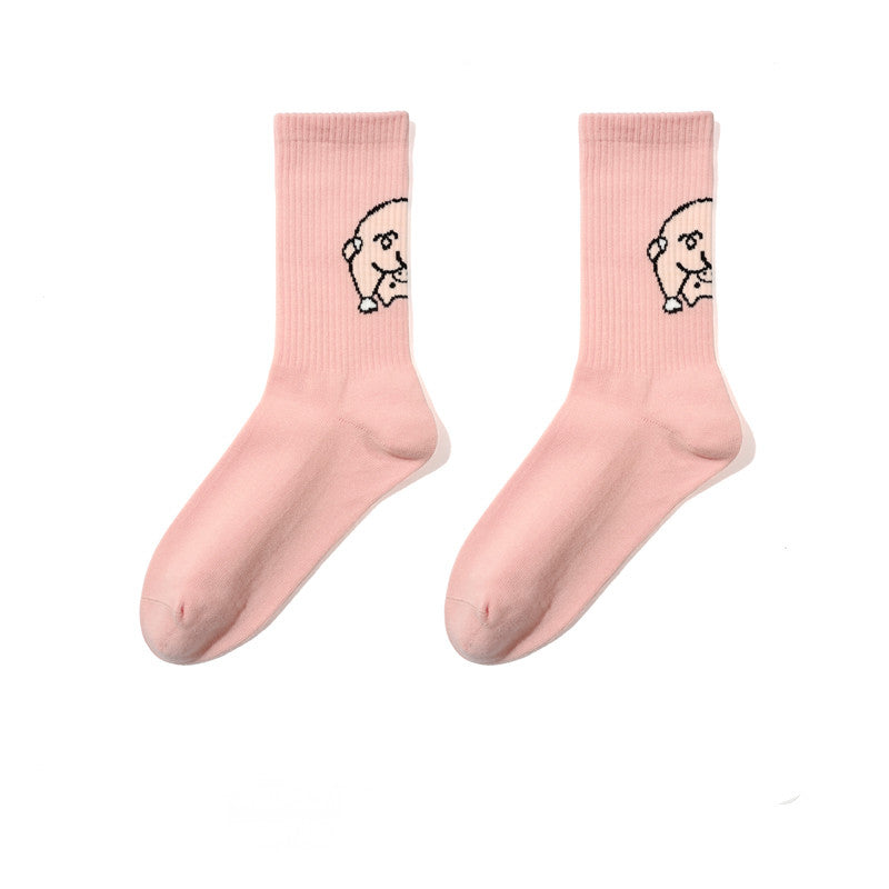Piggy Socks Hippo Socks Casual Funny Cotton Socks