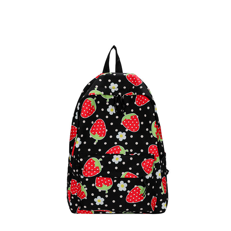 Fashion Canvas Backpack Cartoon Girl Cute Large Capacity Casual All-match Backpack