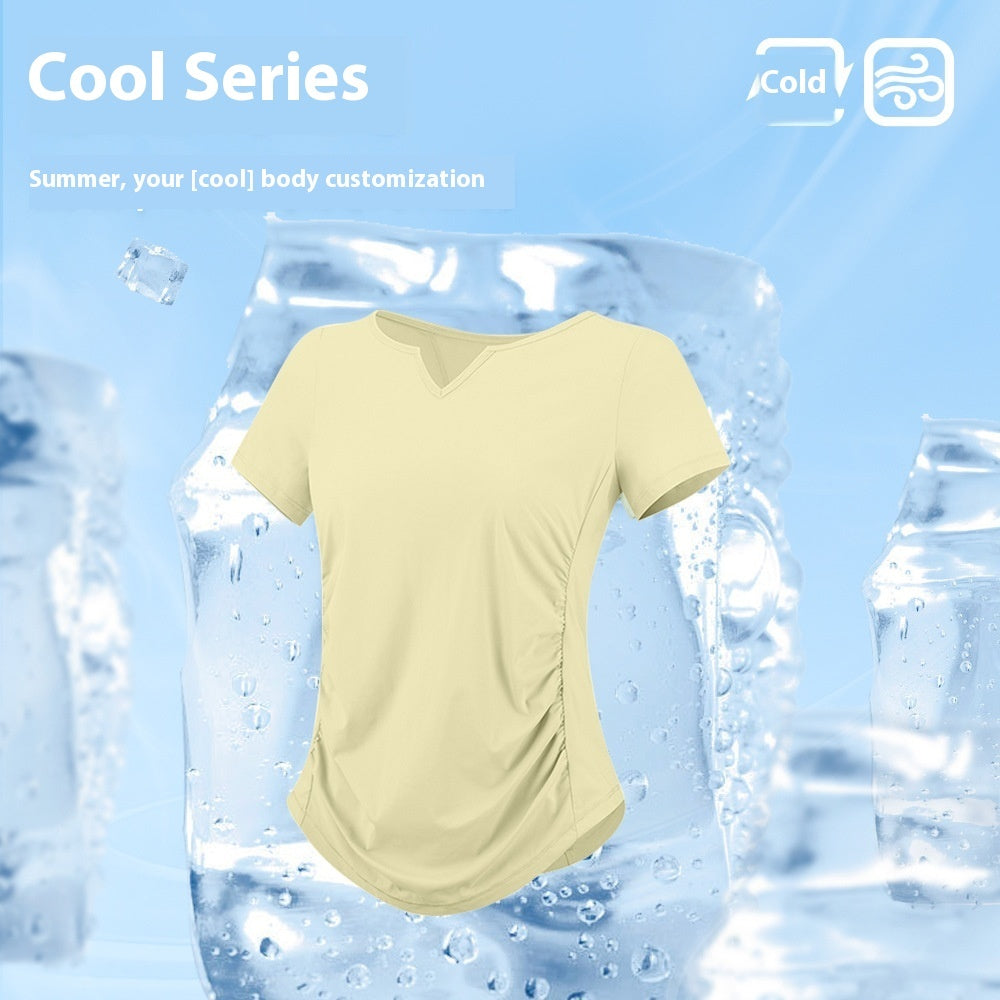 Quick-drying Top Slim Fit Sports Running Belly Contracting Workout Clothes T-shirt