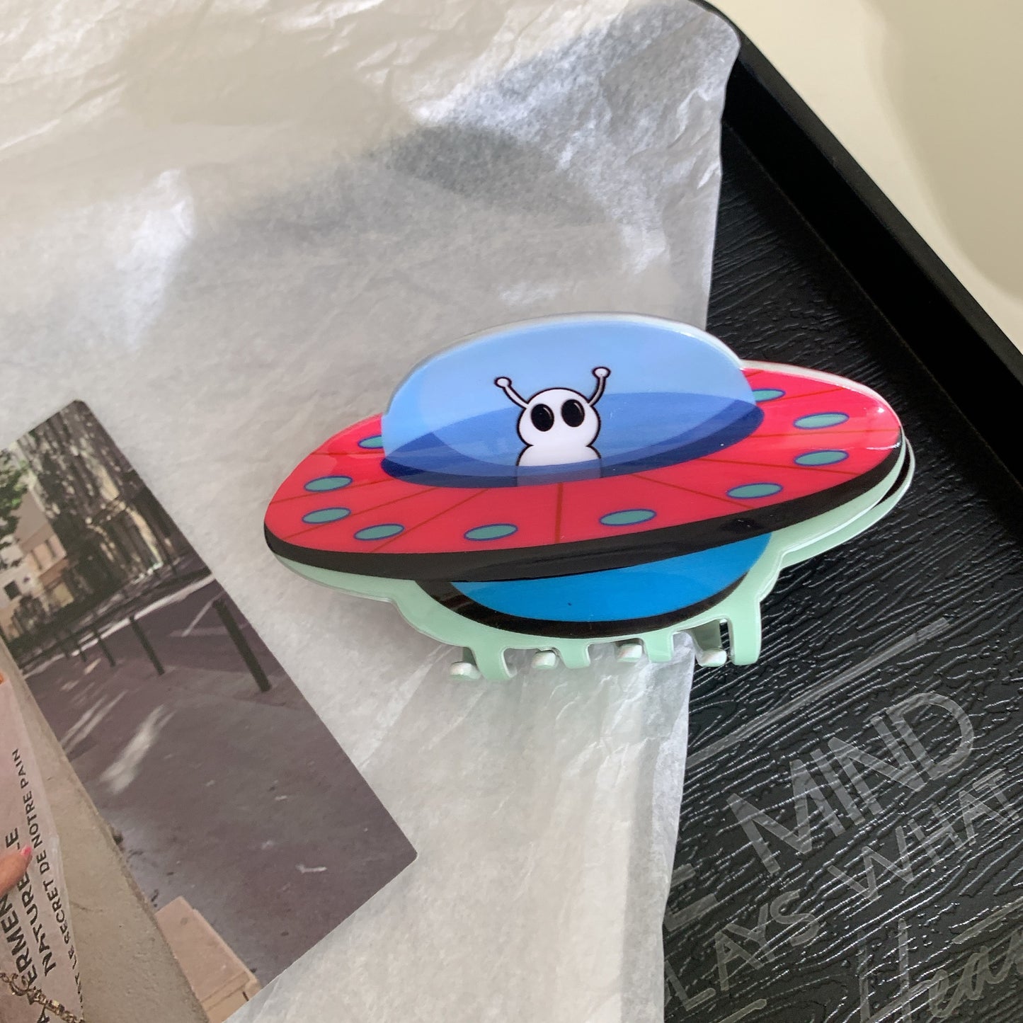 Spaceship Grip Alien Cartoon Space Acrylic