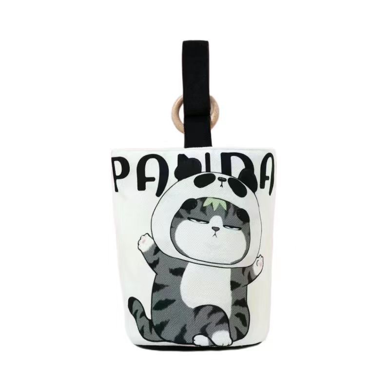 Bucket Bento Canvas Handbag Bucket Portable