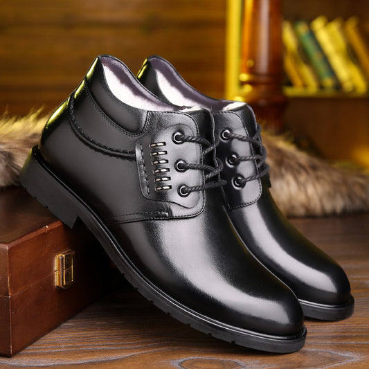 Men's high-top shoes lace up cotton shoes