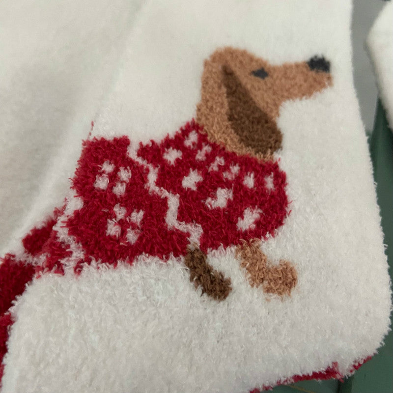 Winter Warm Coral Velvet Socks