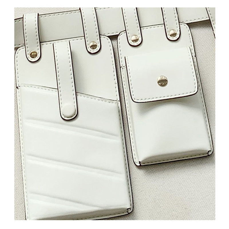 Motorcycle literary trendy cool ladies belt bag