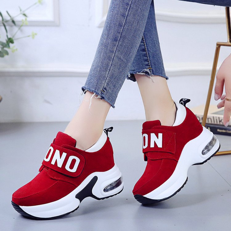 New Korean Style Wild Velcro Thick-soled Student Platform Shoes