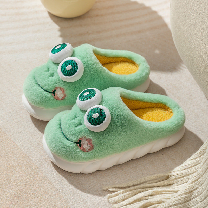 Cotton Slippers Women's Home Thick Bottom And Warm Keeping Non-slip