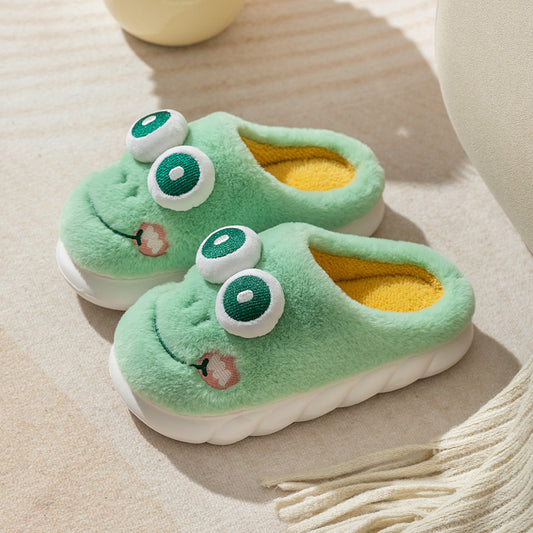 Cotton Slippers Women's Home Thick Bottom And Warm Keeping Non-slip