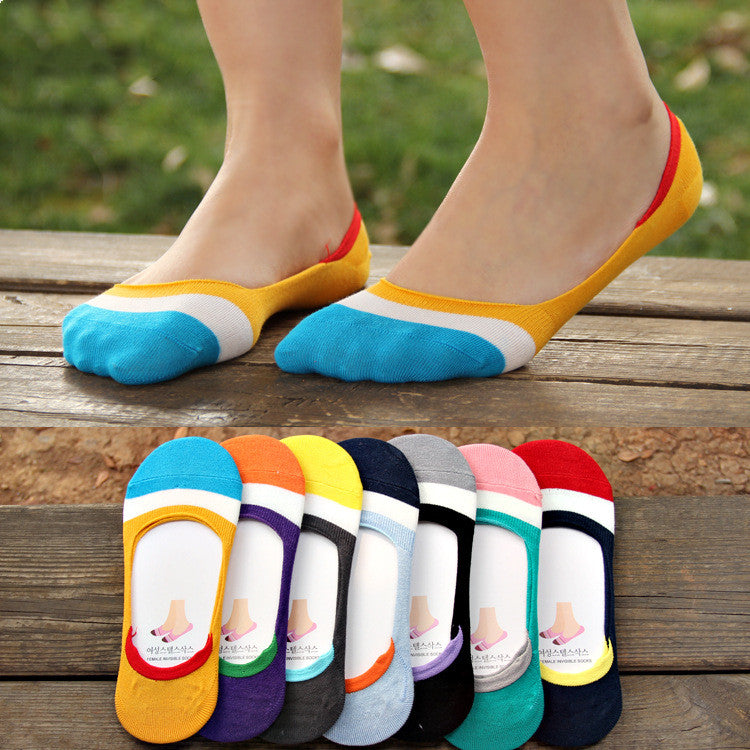 Silicone invisible non-slip female socks