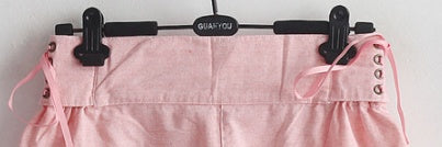 Cute rabbit embroidered shorts