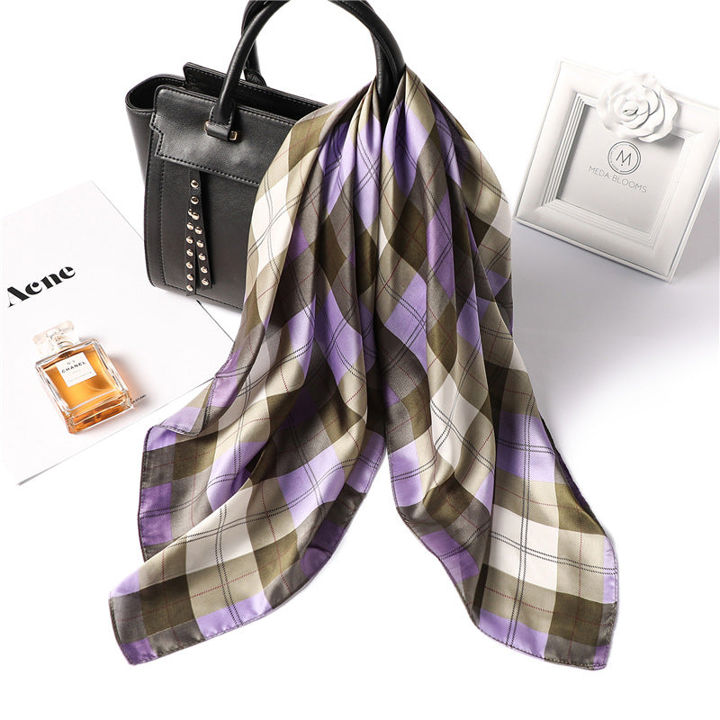Colorful plaid scarf