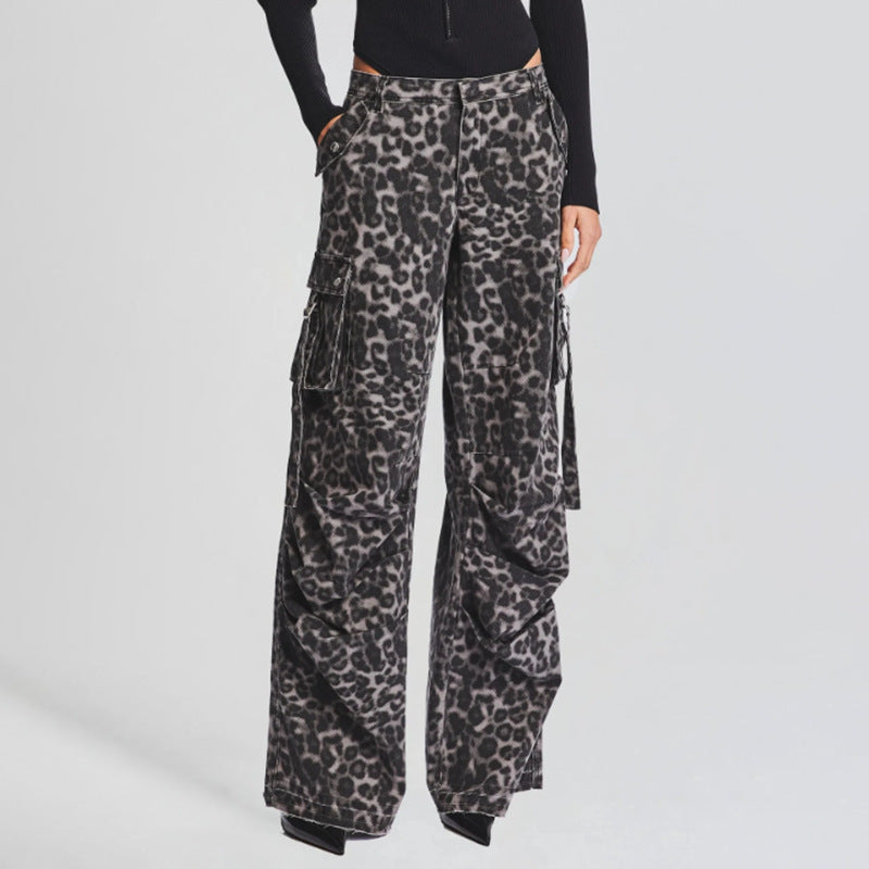Fashion Work Clothes Denim Women's Casual Pants