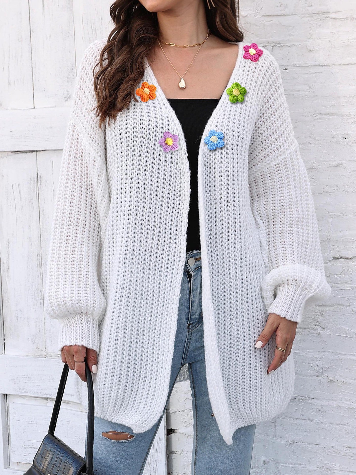 Women's Thick Coat Thick Needle Woven Sweater