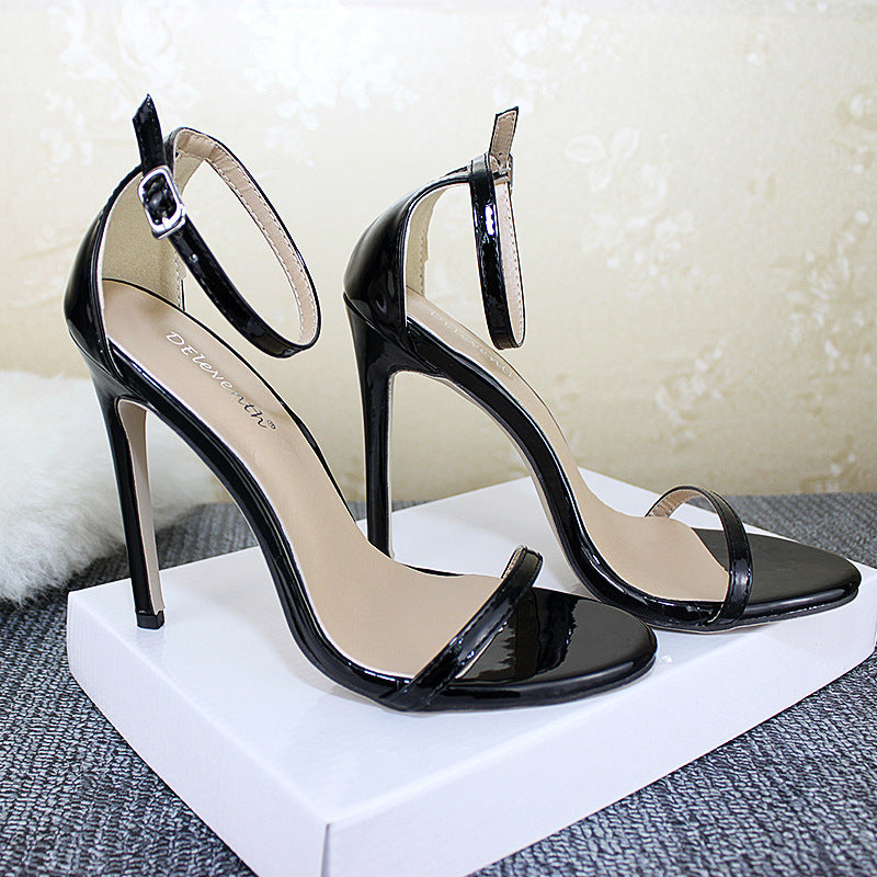Thin High-Heeled Sandals Female With a Word