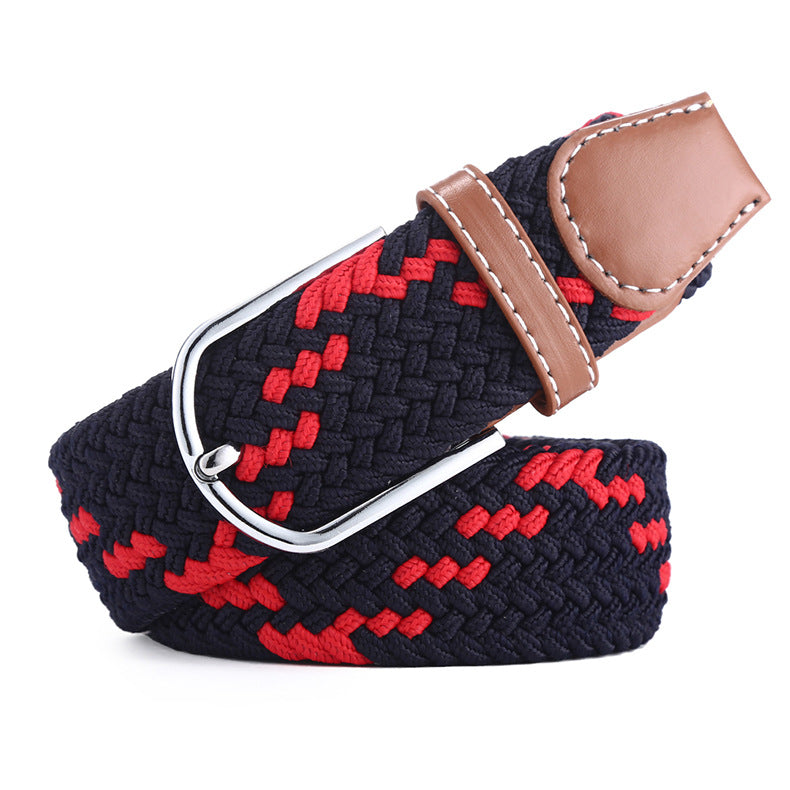 Canvas stretch woven belt