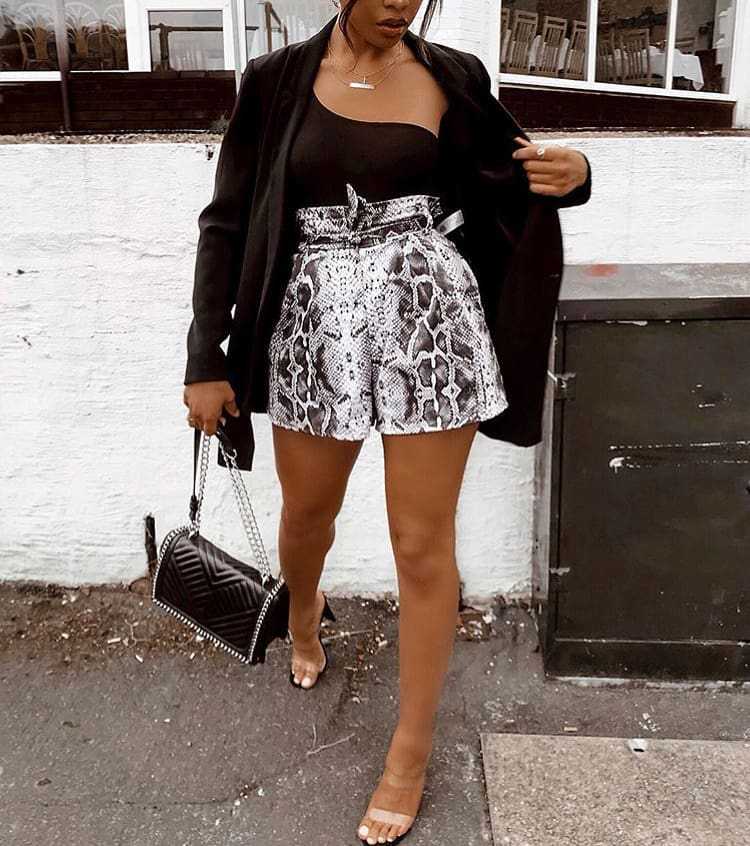 Women's Snake High Waist Tether Shorts