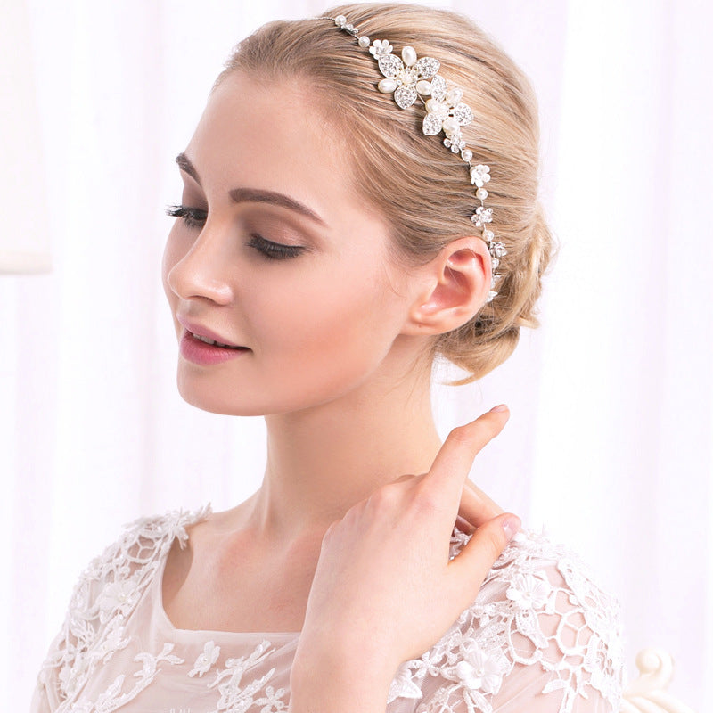 Creative handmade pearl headband