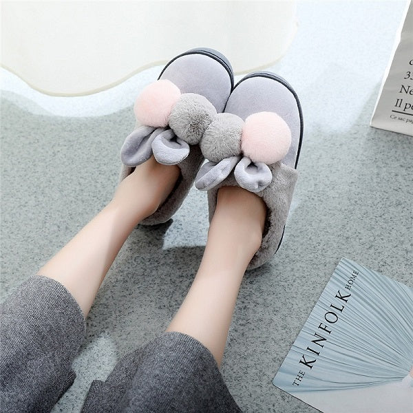 Warm And Velvet Couple Women's Winter Non-Slip Plush Shoes