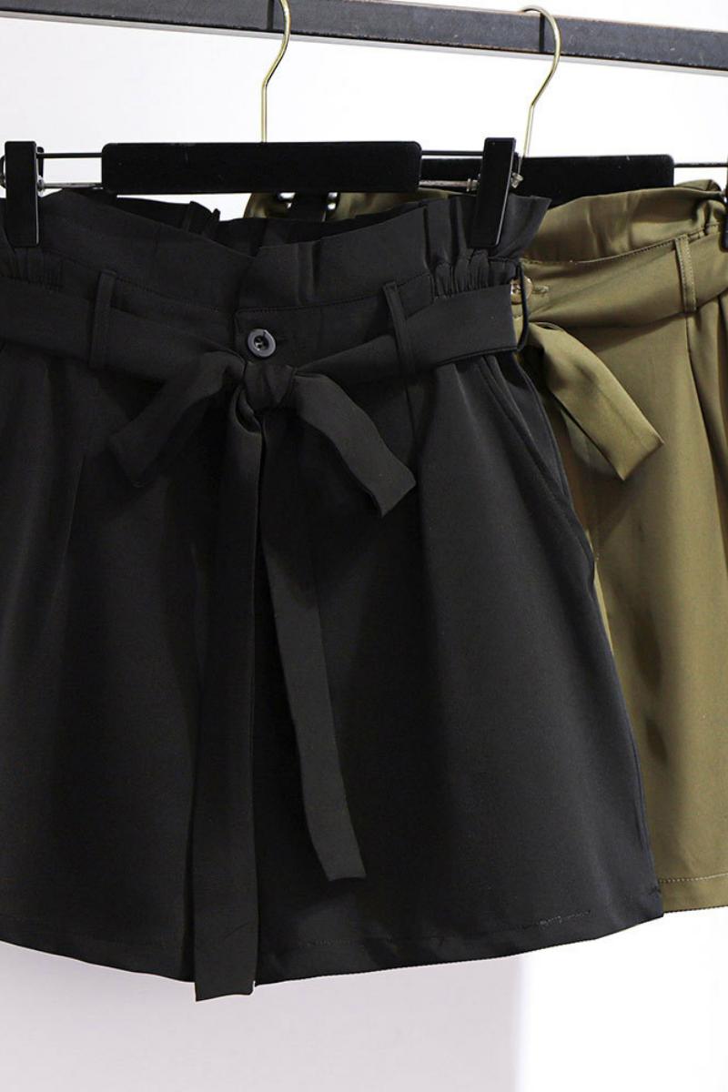 Sommer knop-shorts løse