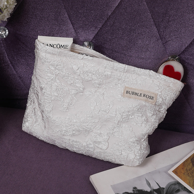 Bubble Rose Three-dimensional Embossed Handbag