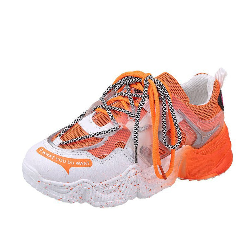 Summer New Style Mesh  Orange Pair Of Shoes