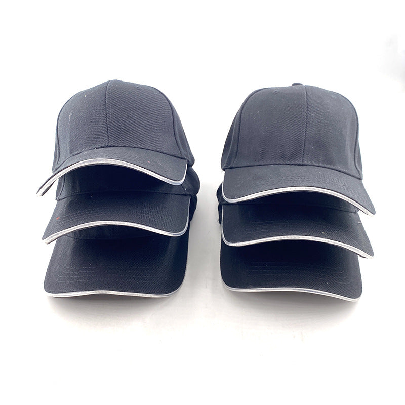 Amazon Sources LED Optical Fiber Luminous Peaked Cap Luminous Flashing Hat Outdoor Sunshade Fashion Baseball Cap Wholesale