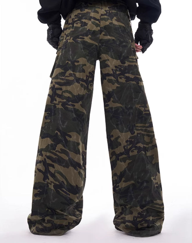 American Retro Street Camouflage Slacks