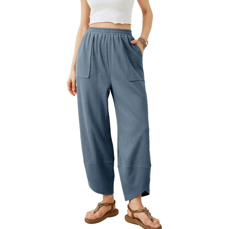 Trendy Cropped Pants For European And American Women