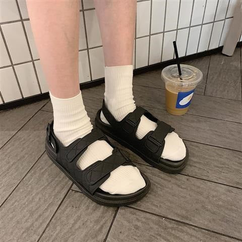 Sandals Fairy-Style Flat Roman Shoes For Beach Vacation And Students