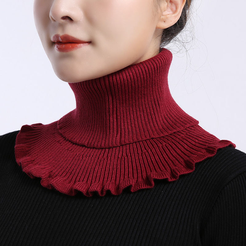 Knit fashion wool neck scarf