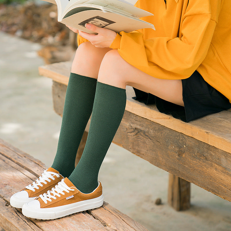 South Korea Japanese jk middle tube knee-length street half-high tube ins trendy socks