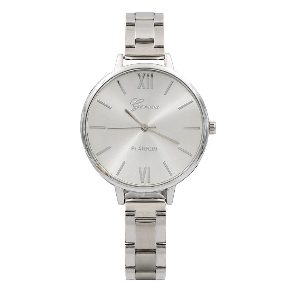 nail steel belt ladies watch 12 head
