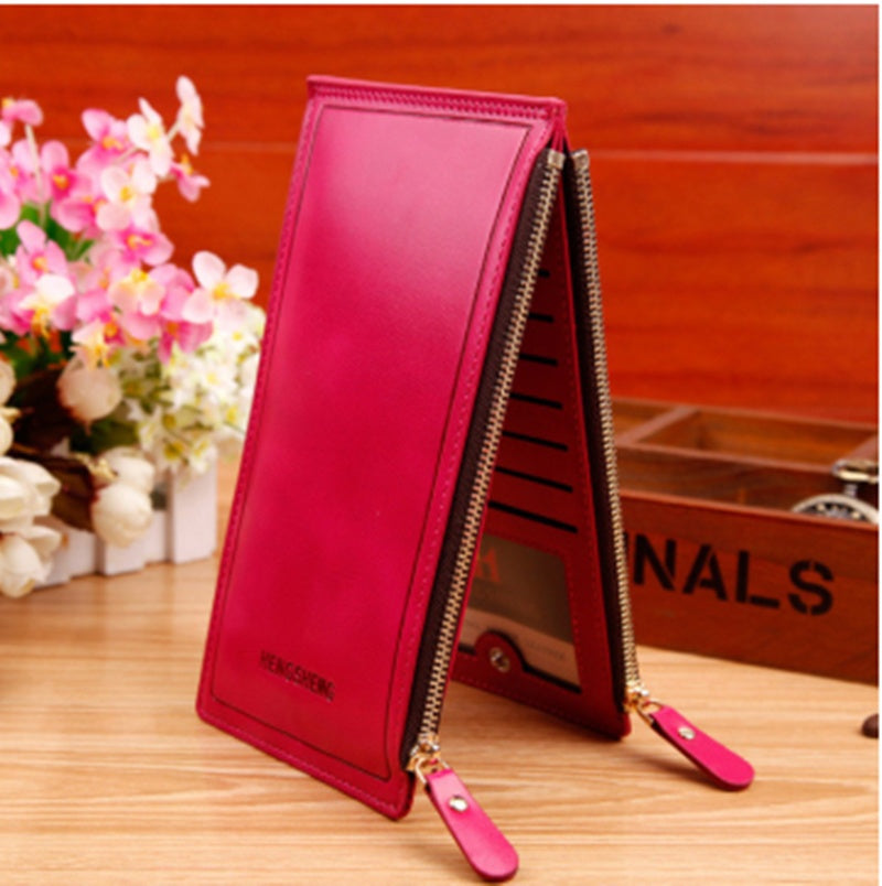 Multi - clip Wallet Female Ultra-thin Card Sleeve