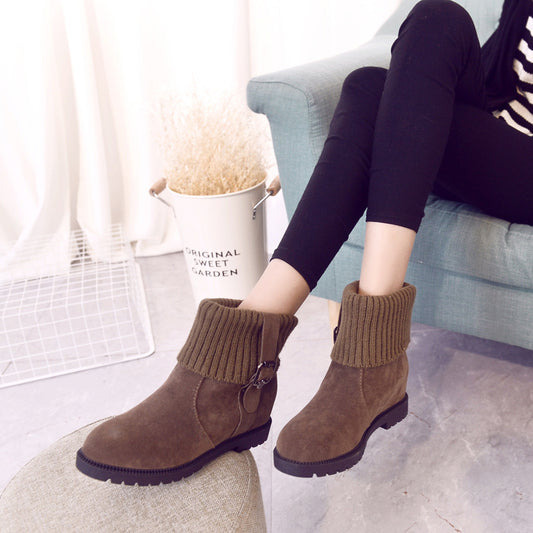 Short Tube Winter Shoes Women's Plush Inner High Boots Children's Short Boots