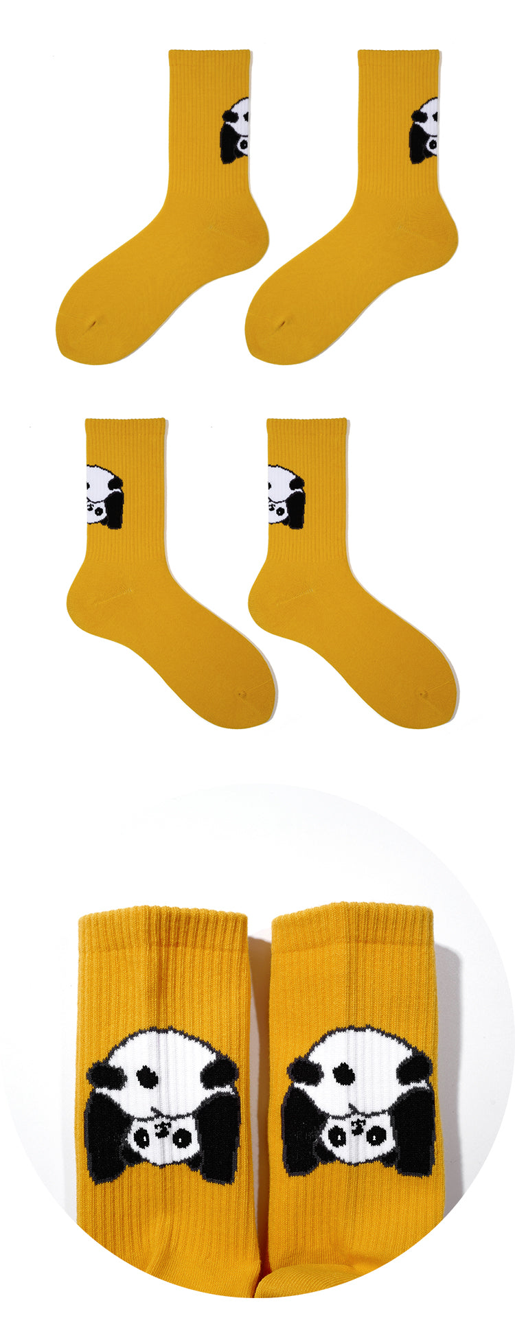 BUTTGooDS Cute And Funny Pouting Panda Socks