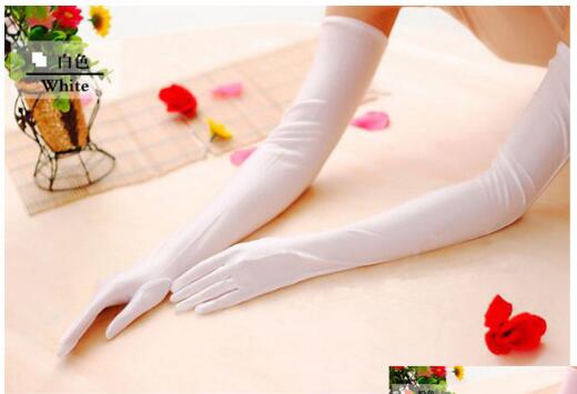 High elastic long sun protection gloves