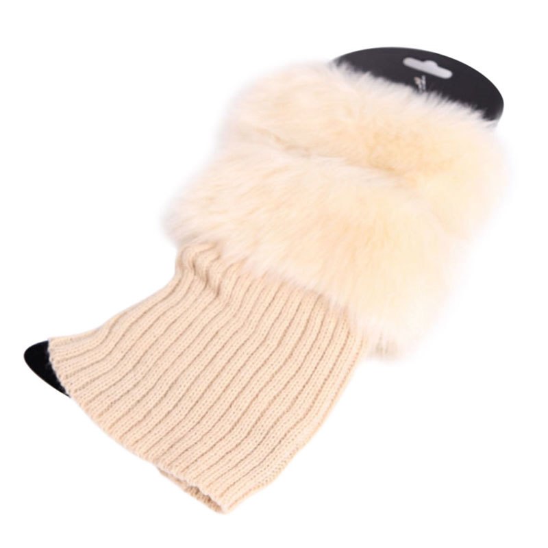 Boots, warm socks, Christmas fur, short wool shoes