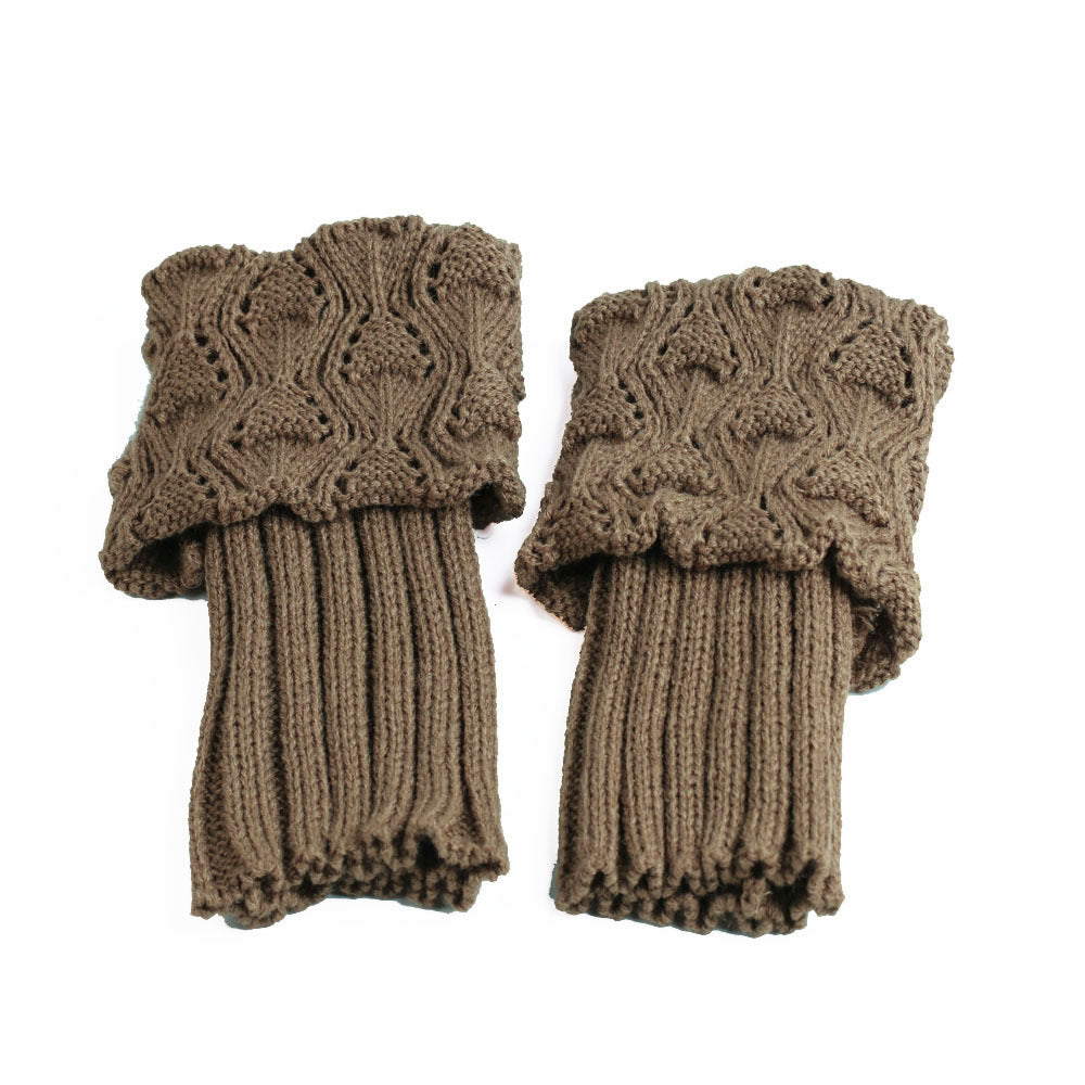 Hollow leg boot cover woolen leg cover warm decoration