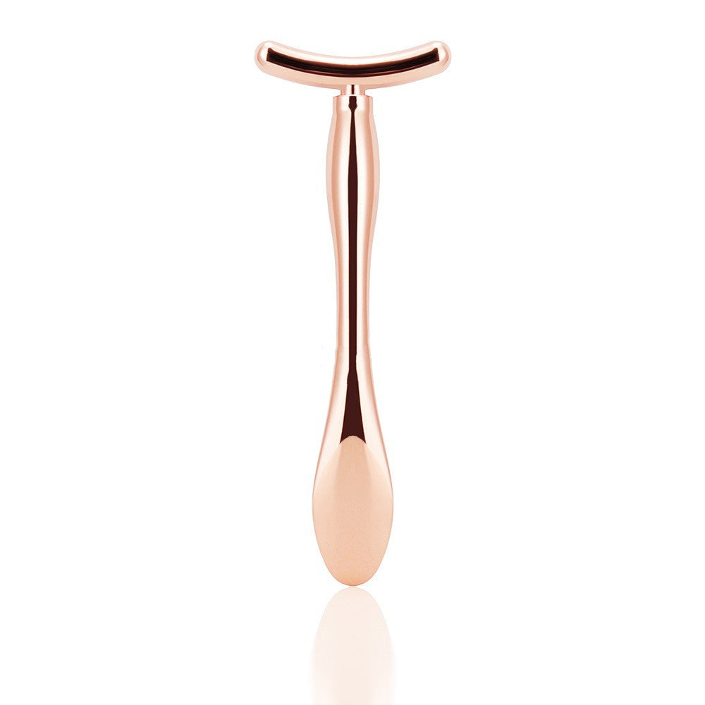 Ball T-shaped metal massage stick