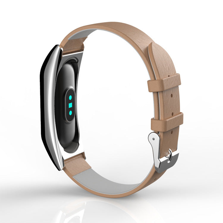 Soft fine calf grain leather strap wristband