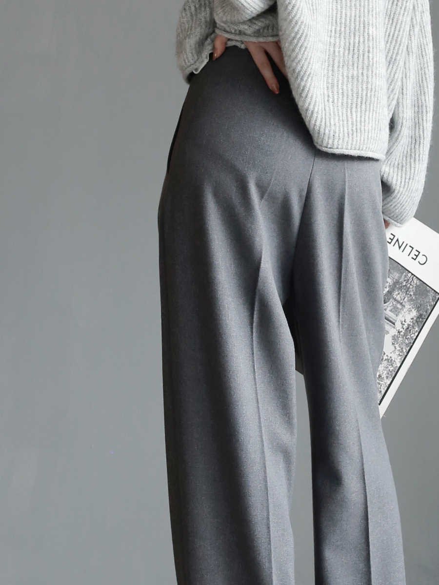 Suit Pants Women's Slim Wide-leg Pants Mopping Floor Straight-leg Trousers