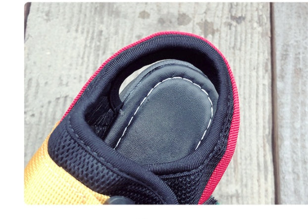 Korean Color Block Platform Platform Shoes