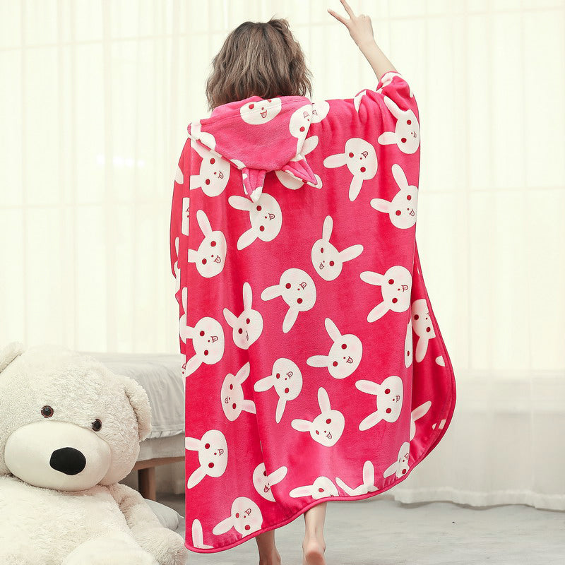Warm Blanket Long Coral Fleece