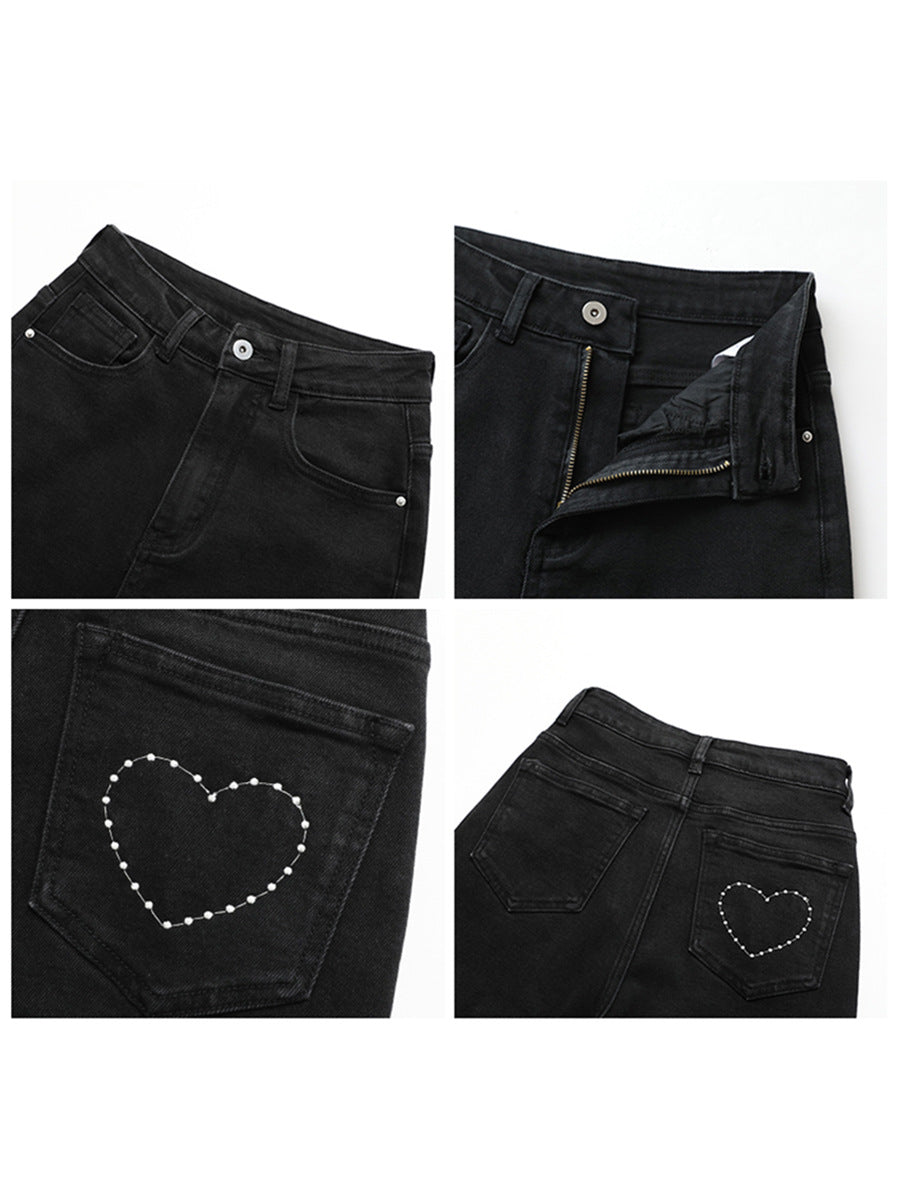 Loving High-waisted Slim Women's Bootcut Jeans