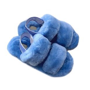 Indoor leisure flat-heel solid color slippers