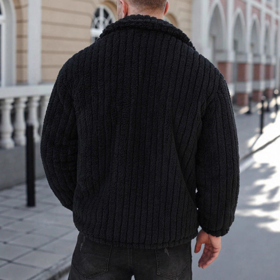 Comfortable-lined Casual Mens Jacket From Europe And The US