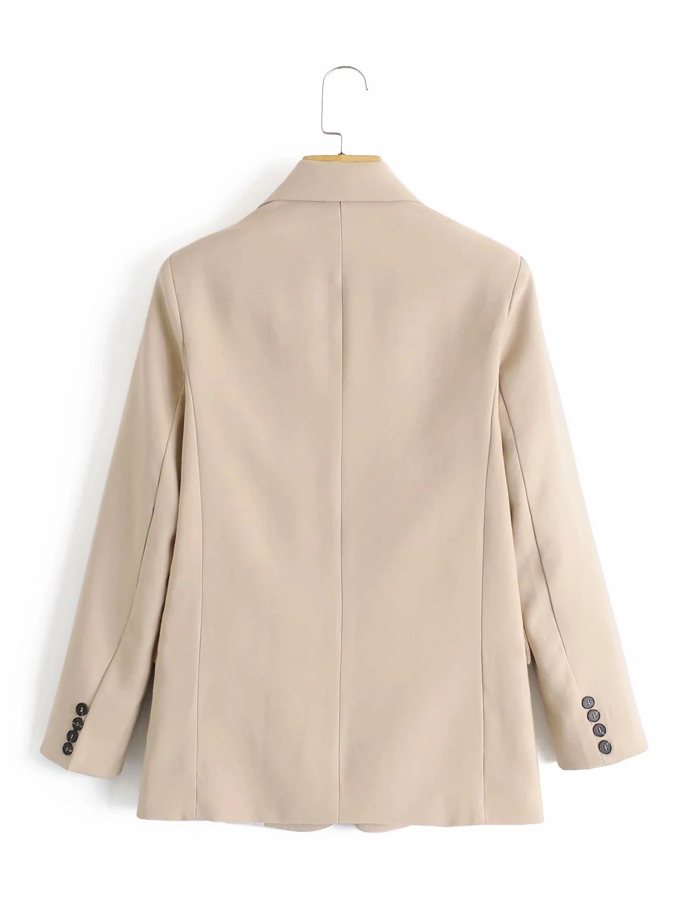 Blazer drapé slim fit boutonné polyvalent